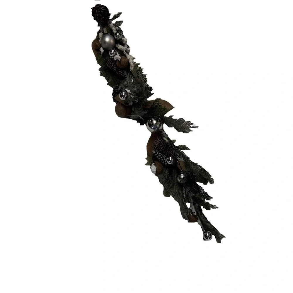Valerie Parr Hill 48” Christmas Holiday Garland Swag dusted with faux sn…